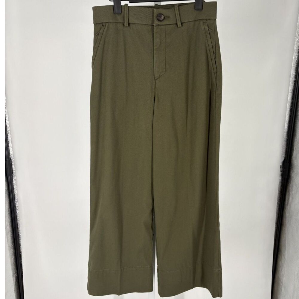SPANX Olive Green Wide Leg Trousers